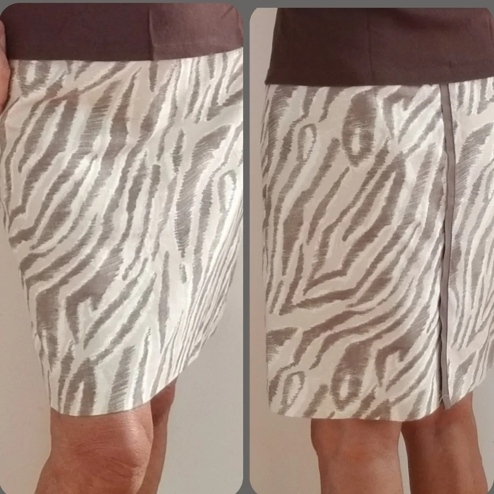 Ann Taylor LOFT Zebra Print Shift Skirt